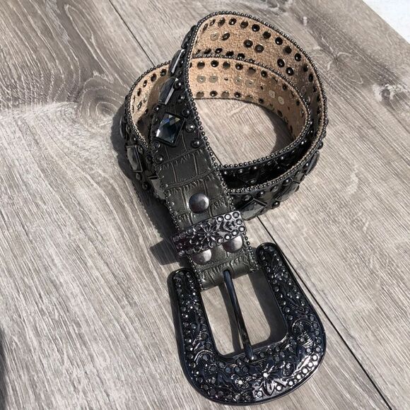 Nocona Accessories - Nocona wide large heavy bling belt